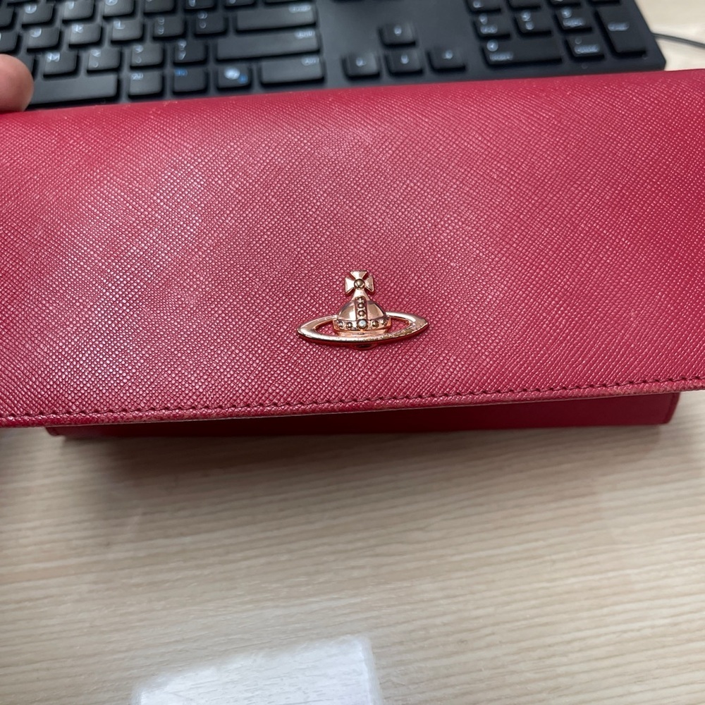 Vivienne Westwood Red & Rose Gold Women's Wallet - Picture 3 of 17